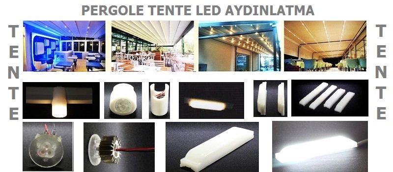 Pergole Tente Led Aydınlatma Ürünleri