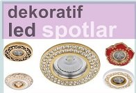 Kristal Camlı Led Spot, Cata Led Spot, Goldx Led Spot, Aydınlatma, Sıva Altı, Camlı